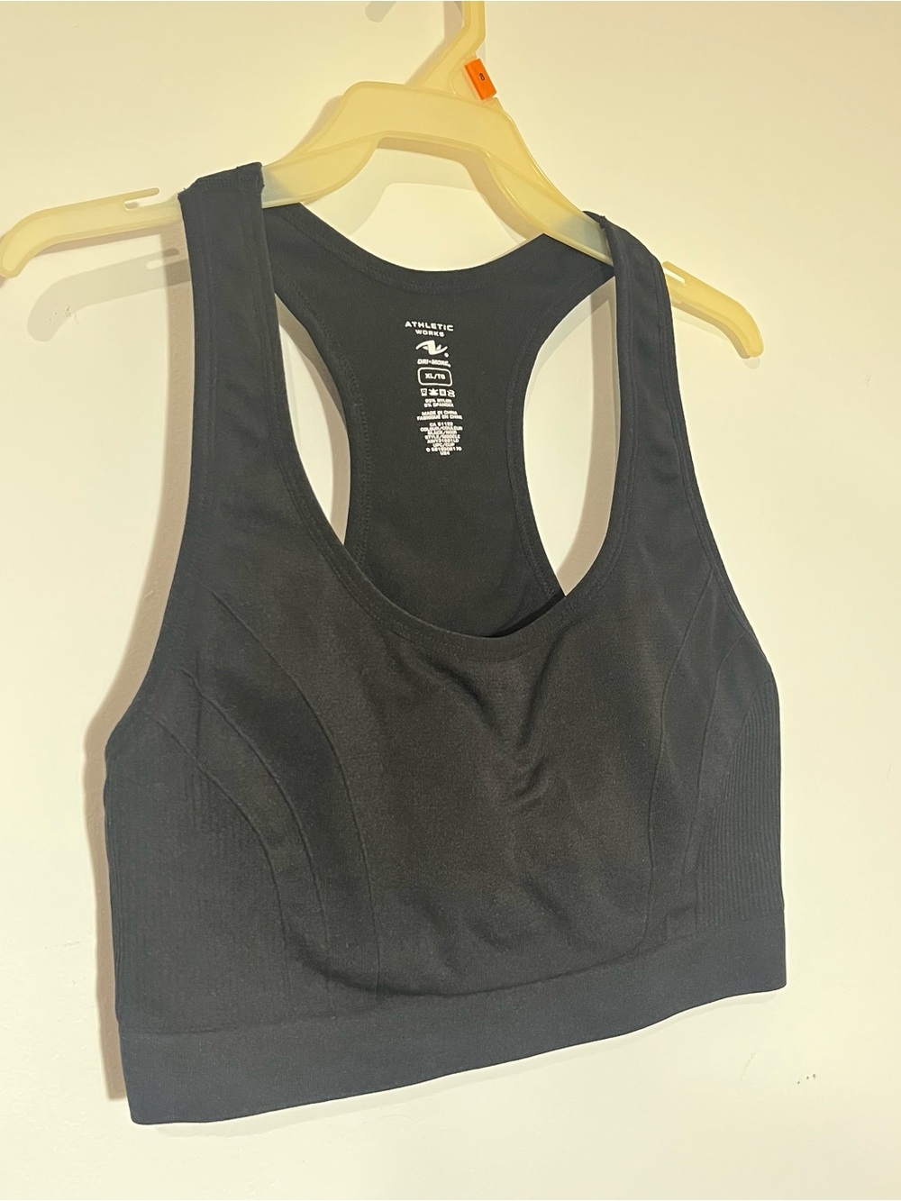 Athletic Works Black Racerback Sports Bra from Sportchek
